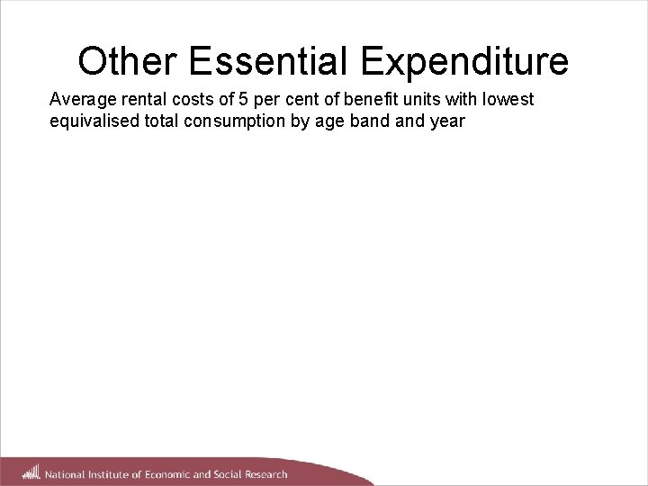 Other Essential Expenditure Average rental costs of 5 per cent of benefit units with