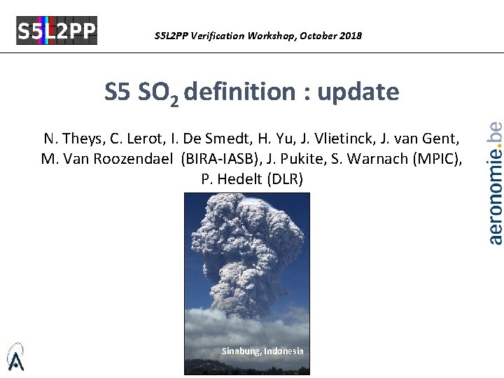 S 5 L 2 PP Verification Workshop, October 2018 S 5 SO 2 definition
