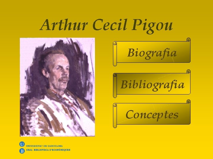 Arthur Cecil Pigou Biografia Bibliografia Conceptes Crèdits 