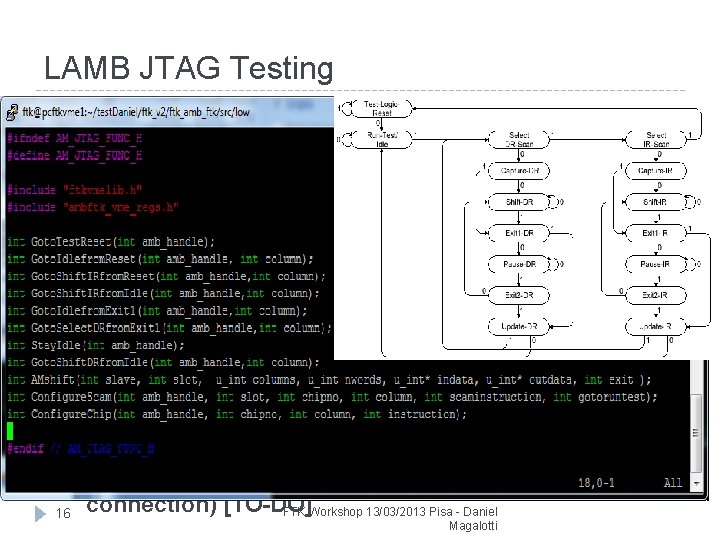 LAMB JTAG Testing � Testing with JTAG allows you to test printed circuit boards