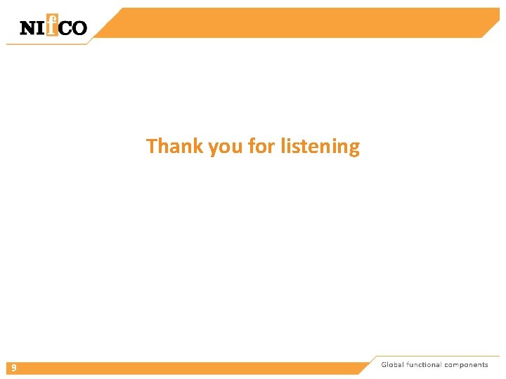 Thank you for listening 9 