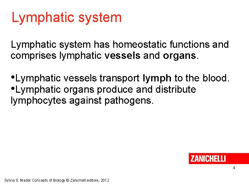 Lymphatic system has homeostatic functions and comprises lymphatic vessels and organs. • Lymphatic vessels