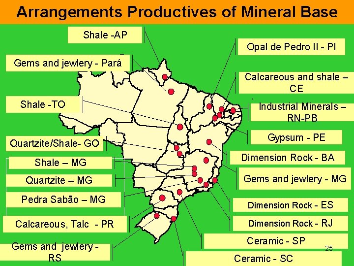 Arrangements Productives of Mineral Base ARRANJOS PRODUTIVOS LOCAIS DE BASE MINERAL Shale -AP Opal