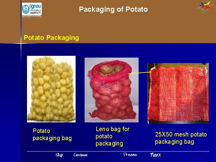 Packaging of Potato Packaging Potato packaging bag Leno bag for potato packaging 25 X