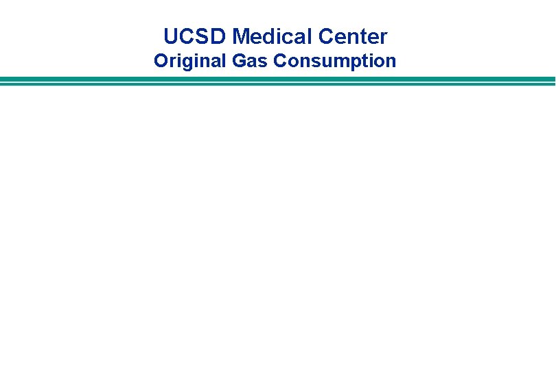 UCSD Medical Center Original Gas Consumption UCSD Medical Center Original Gas Consumption