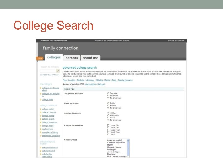 College Search 