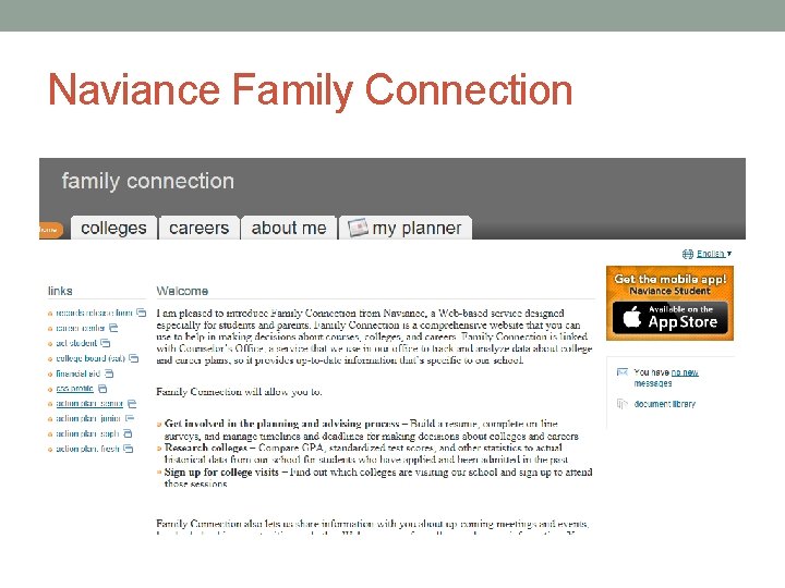Naviance Family Connection 