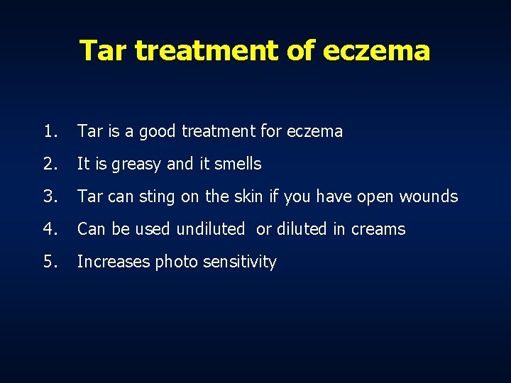 eczema open wound treatment