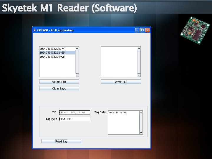 Skyetek M 1 Reader (Software) 