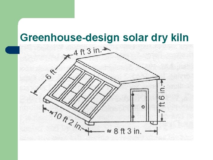 Greenhouse-design solar dry kiln 