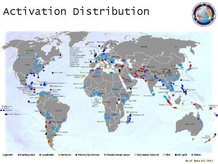 Activation Distribution As of June 01, 2012 