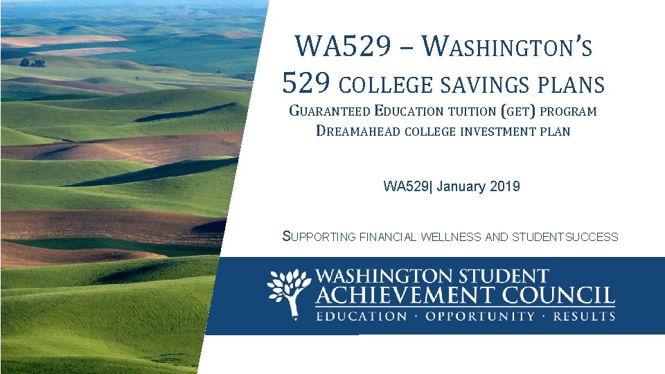 WA 529 – WASHINGTON’S 529 COLLEGE SAVINGS PLANS GUARANTEED EDUCATION TUITION (GET) PROGRAM ITLE