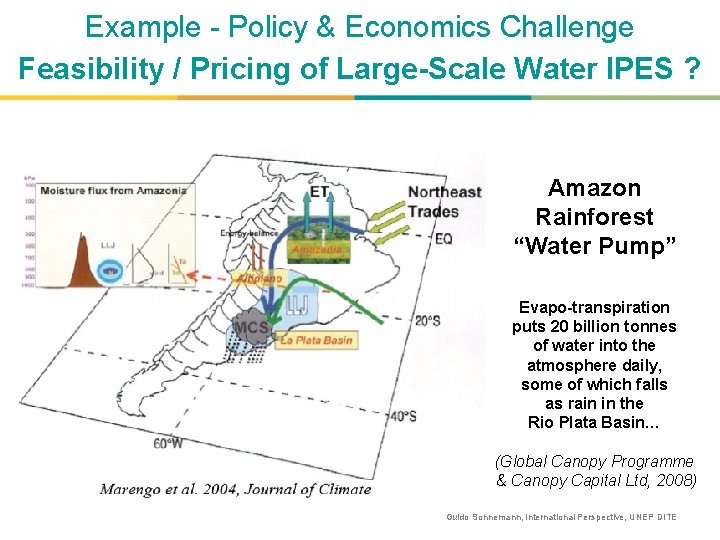 Example - Policy & Economics Challenge Feasibility / Pricing of Large-Scale Water IPES ?