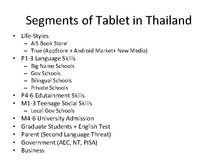 Segments of Tablet in Thailand • Life-Styles – AIS Book Store – True (App. Segments of Tablet in Thailand • Life-Styles – AIS Book Store – True (App.