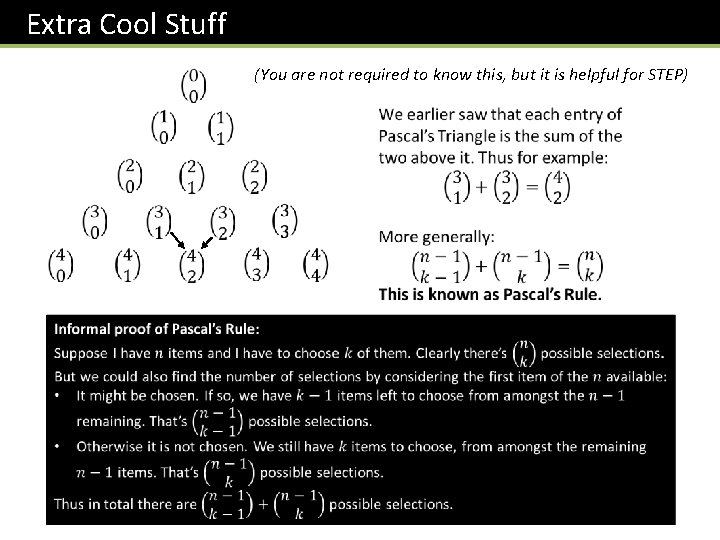 Extra Cool Stuff (You are not required to know this, but it is helpful