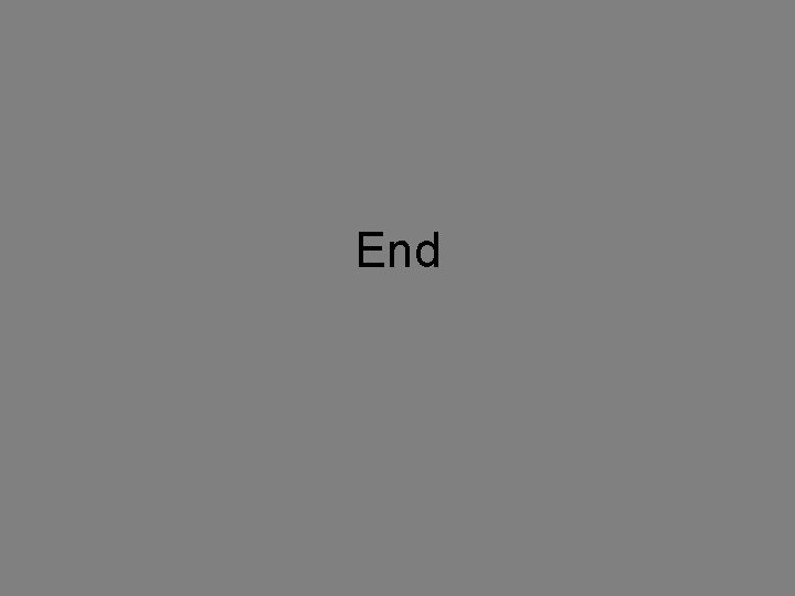 End 