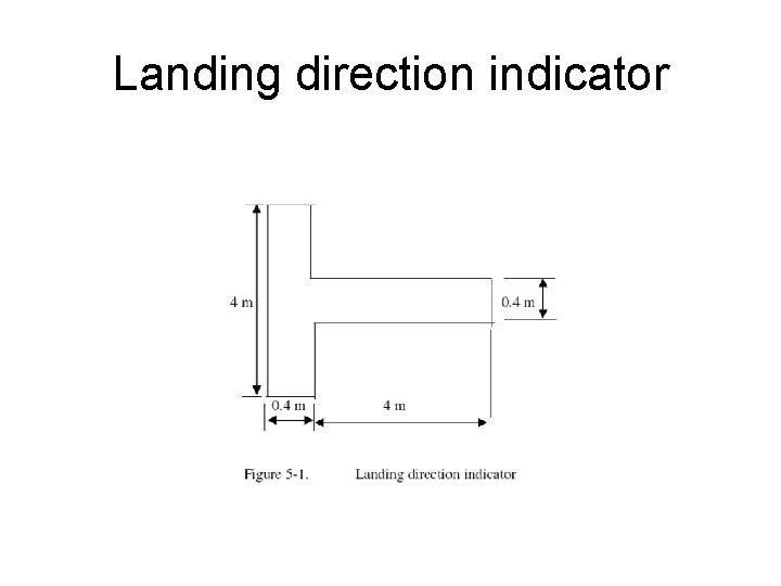 Landing direction indicator 