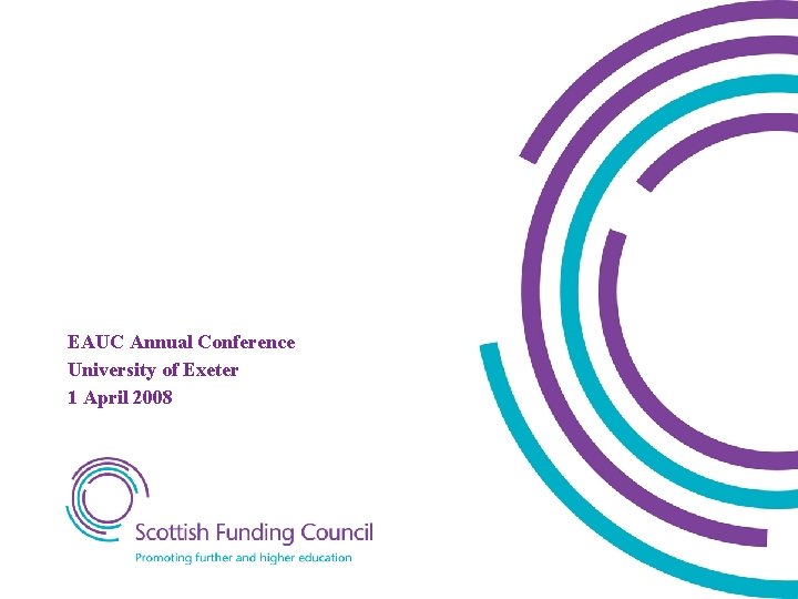 Andrew Chamberlain Property & Capital Funding EAUC Annual Conference University of Exeter 1 April