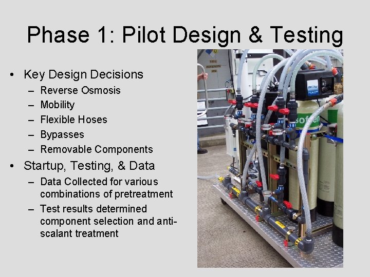 Phase 1: Pilot Design & Testing • Key Design Decisions – – – Reverse