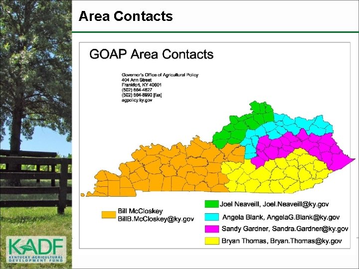 Area Contacts 