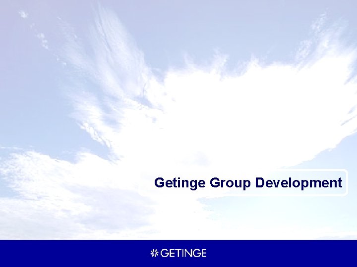 Getinge Group Development 