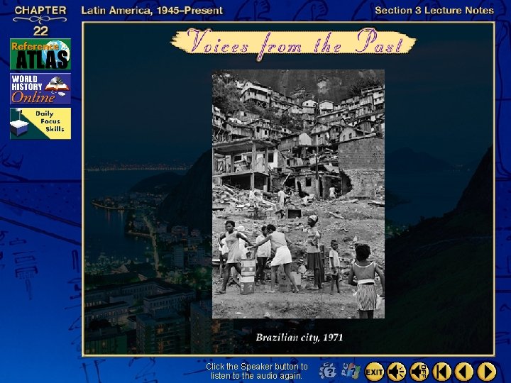 Click the Speaker button to listen to the audio again. 