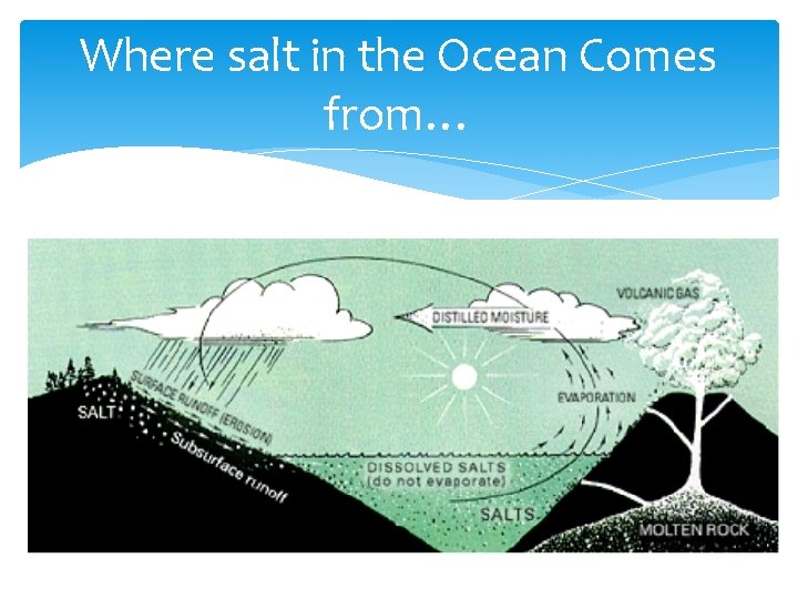 Where salt in the Ocean Comes from… 