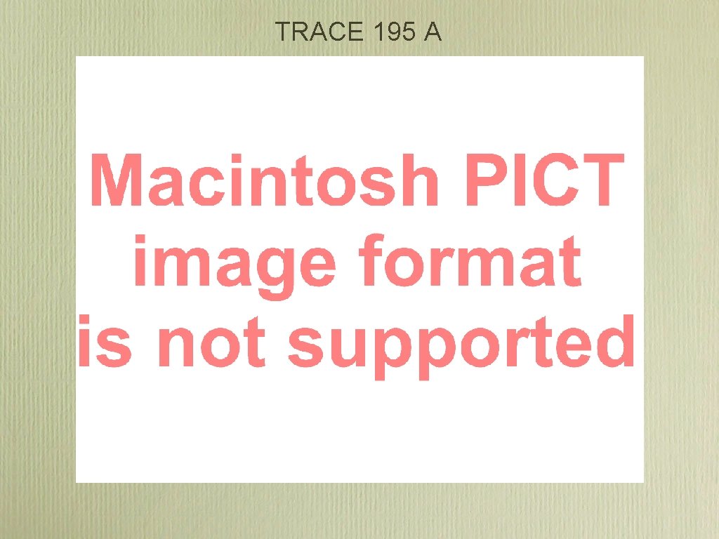 TRACE 195 A TRACE 195 A