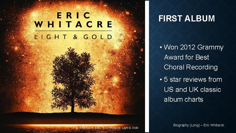 FIRST ALBUM • Won 2012 Grammy Award for Best Choral Recording • 5 star