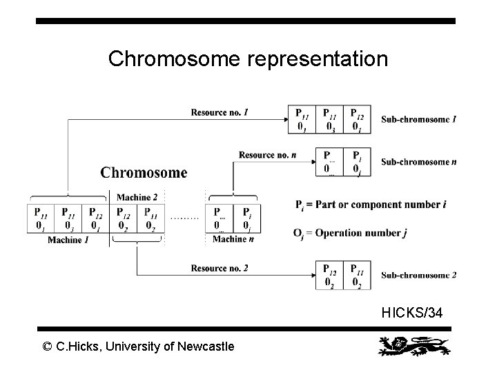 Chromosome representation HICKS/34 © C. Hicks, University of Newcastle 
