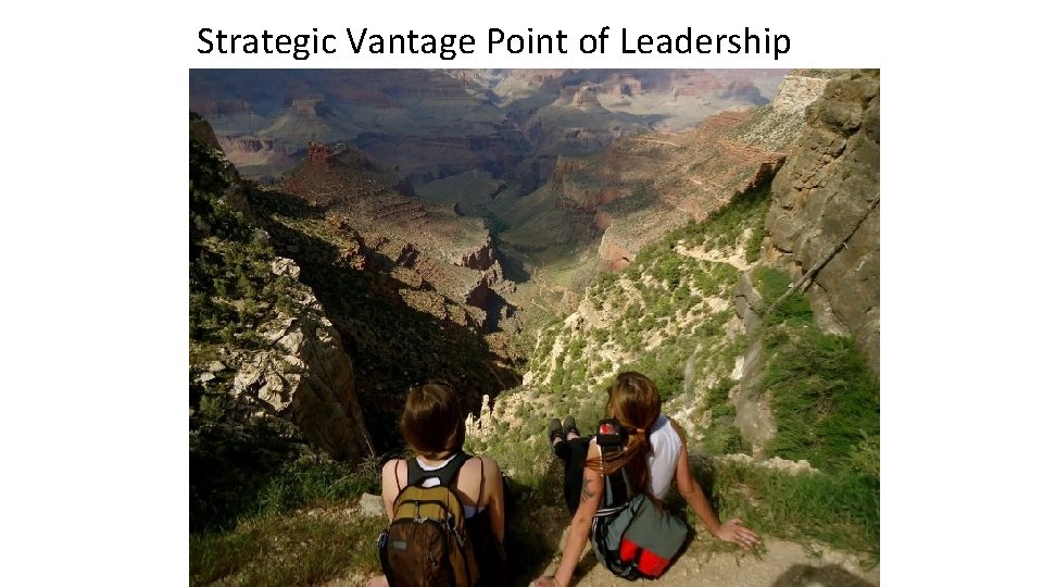 Strategic Vantage Point of Leadership 