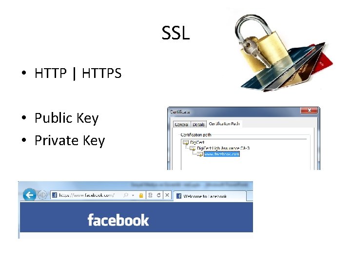 SSL • HTTP | HTTPS • Public Key • Private Key 