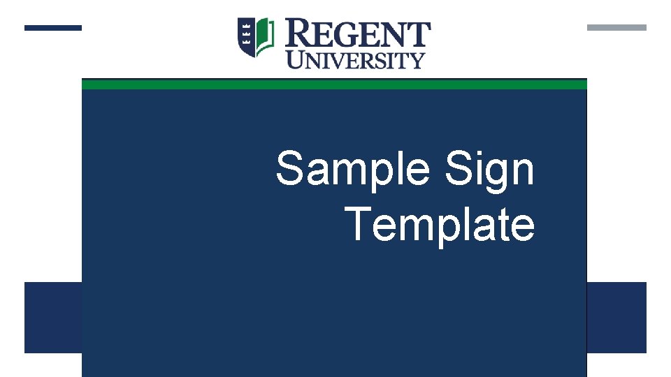 Sample Sign Template 