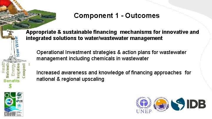Appropriate & sustainable financing mechanisms for innovative and integrated solutions to water/wastewater management Health