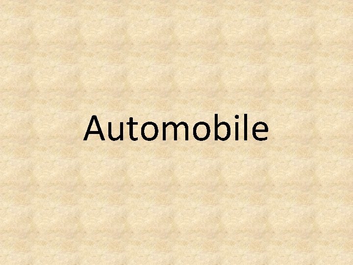 Automobile 