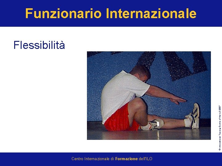 Funzionario Internazionale © International Training Centre of the ILO 2007 Flessibilità Centro Internazionale di