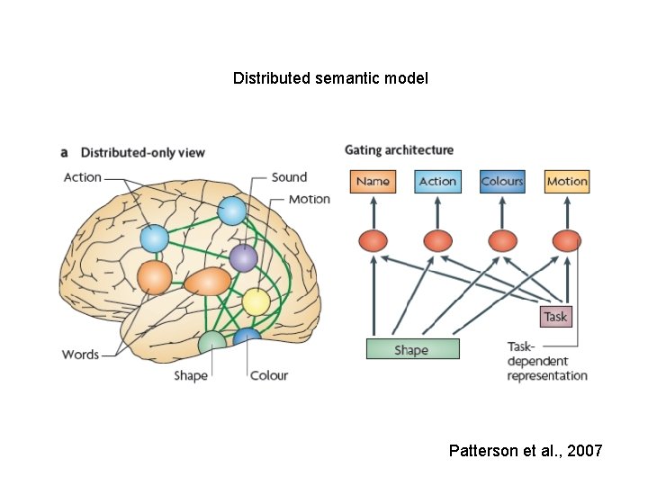 Distributed semantic model Patterson et al. , 2007 