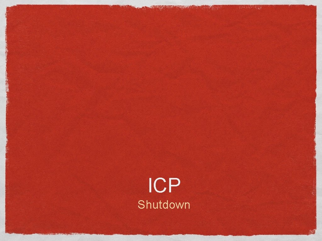 ICP Shutdown 