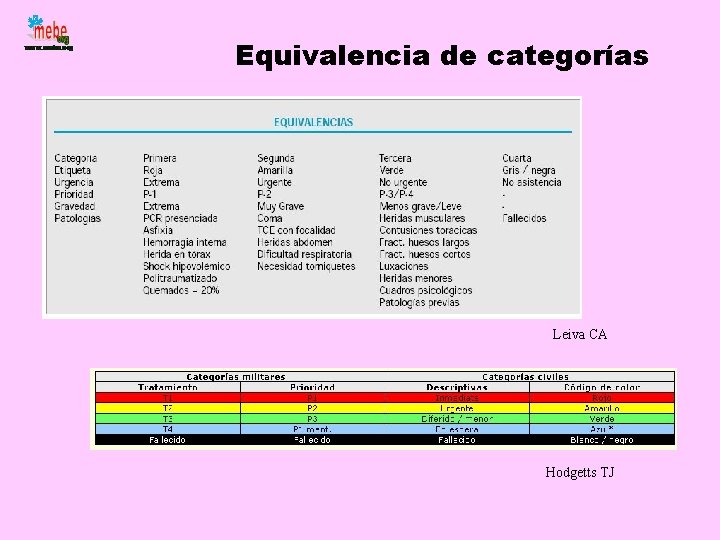 Equivalencia de categorías Leiva CA Hodgetts TJ 