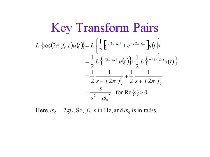 Key Transform Pairs 