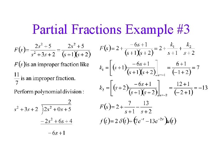 Partial Fractions Example #3 