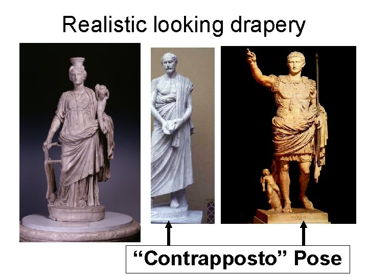 Realistic looking drapery “Contrapposto” Pose 
