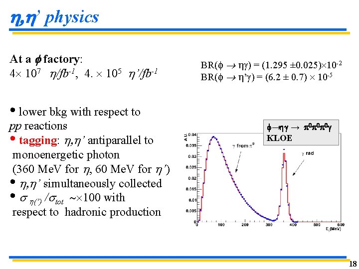 , ’ physics At a f factory: 4 107 /fb-1, 4. 105 ’/fb-1 , ’ physics At a f factory: 4 107 /fb-1, 4. 105 ’/fb-1