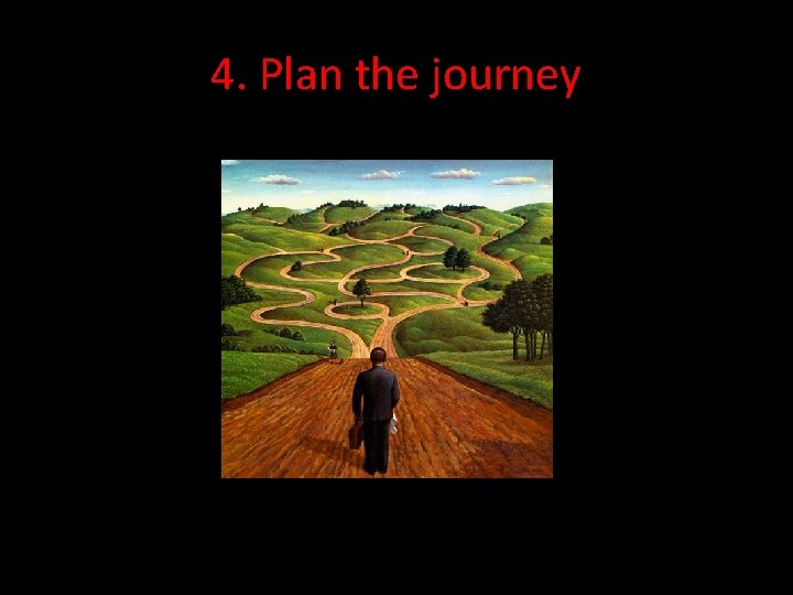 4. Plan the journey 