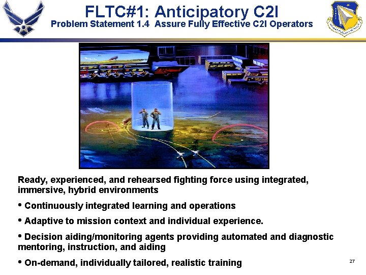 FLTC#1: Anticipatory C 2 I Problem Statement 1. 4 Assure Fully Effective C 2