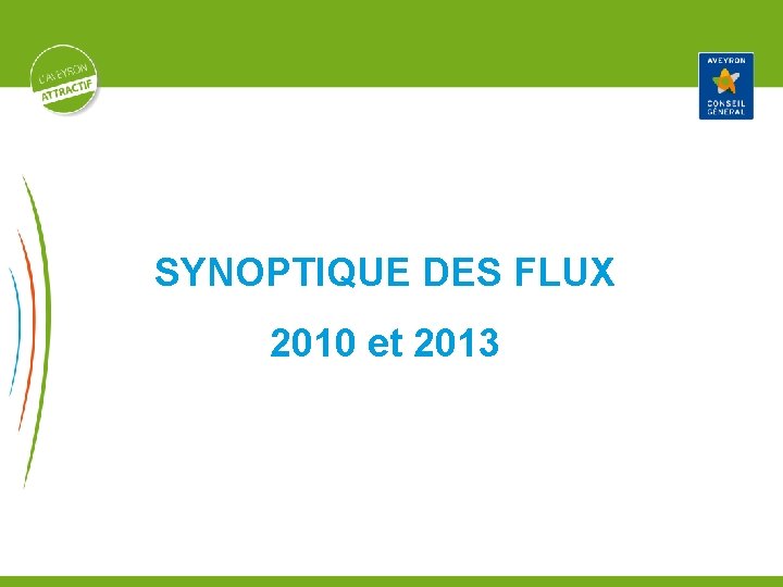 SYNOPTIQUE DES FLUX 2010 et 2013 