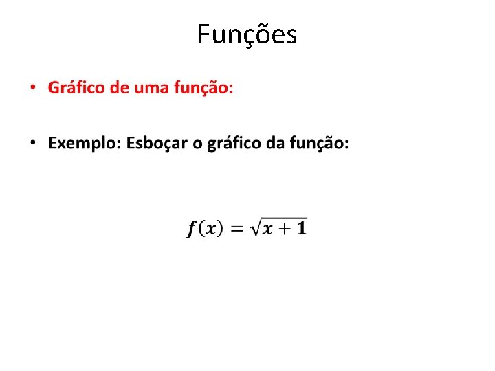 Funções • 