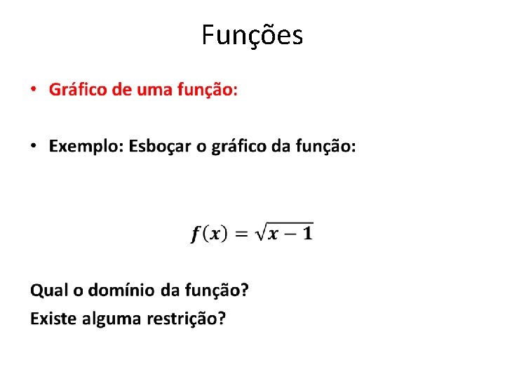 Funções • 