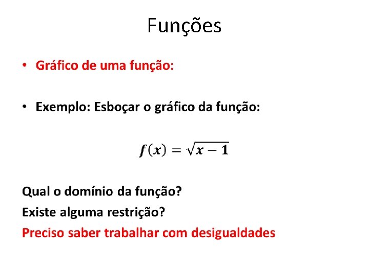 Funções • 