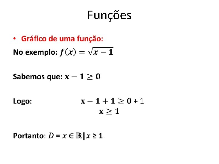 Funções • 